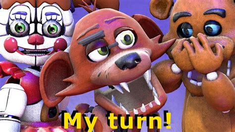 Baby Foxy Taking Turns Fnaf Sfm Animation Five Nights At Freddys