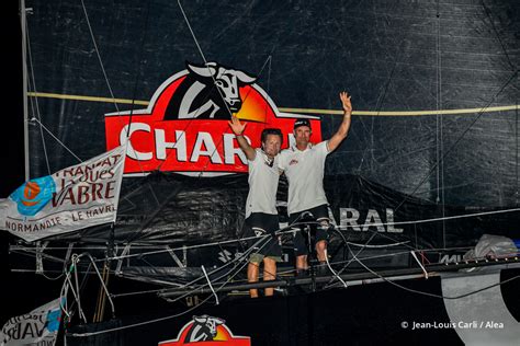 Jérémie Beyou et Christopher Pratt 3ème de la Transat Jacques Vabre