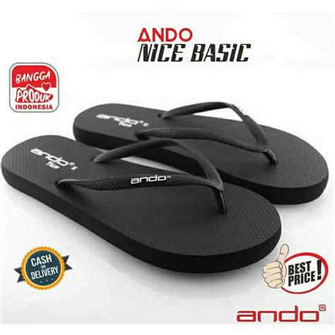 Jual Ando Nice 10 Warna New Colour Sandal Jepit Wanita Premium Sendal