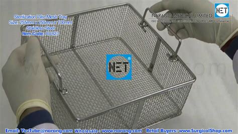 Sterilization Wire Mesh Tray For Autoclaves S S Item Code Au