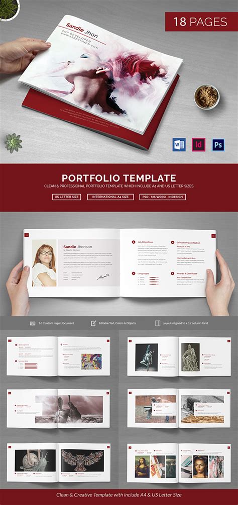 Content Writer Portfolio Template Free Download