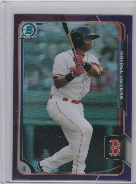 2015 BOWMAN CHROME RAFAEL DEVERS PROSPECT PURPLE REFRACTOR 250 EBay