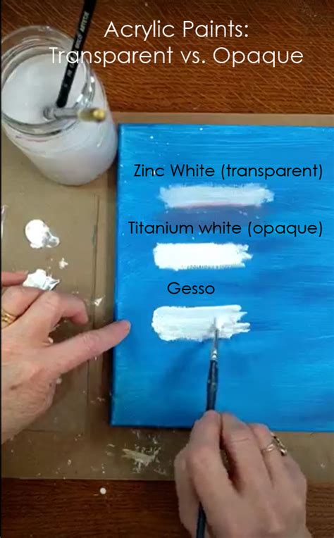 Acrylic Paints: Opaque vs. Translucent/Transparent