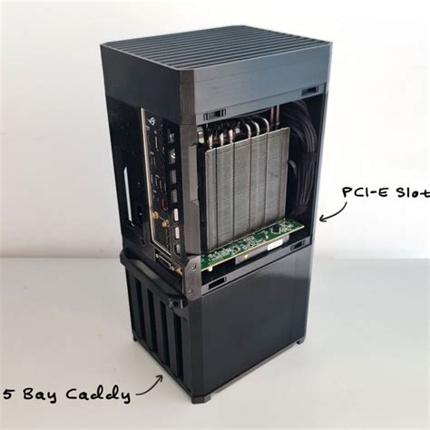 3D Printable NAS ITX PC Case With Stackable Expansions By Haydn Bao