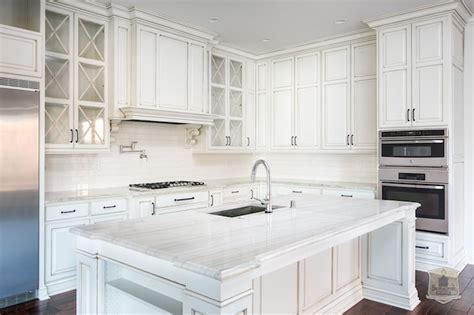 White Quartzite Kitchen Countertops