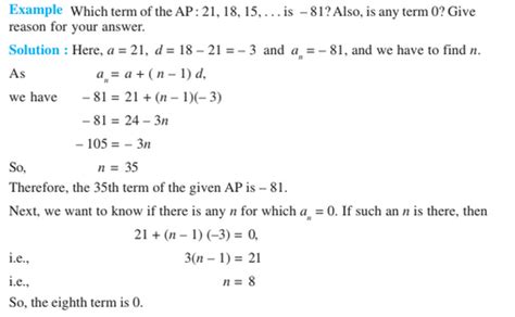 Arithmetic Progression Class 10 Chapter 5 Notes With Formulas And Examples