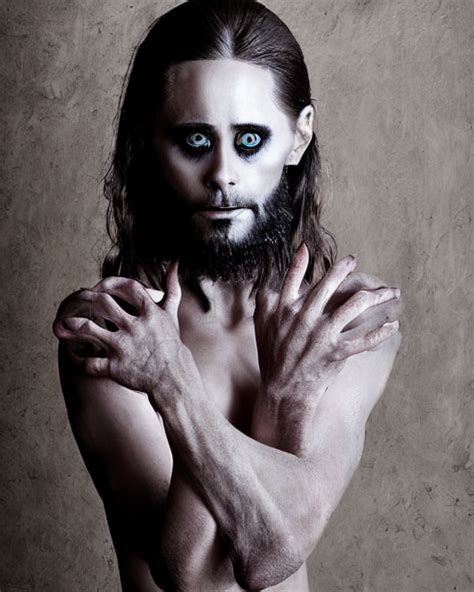 Krea Ai Jared Leto In Elaborate Pan Satyr Goat Man Makeup