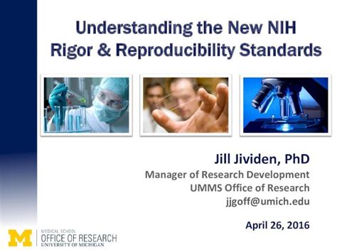 Pdf Understanding The New Nih Rigor And Reproducibility Standards · 10