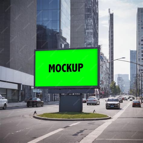 Premium Psd Blank Billboard Mockup