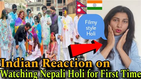 Indian Reaction On Nepal Aayoush Celebrating Holi For First Time