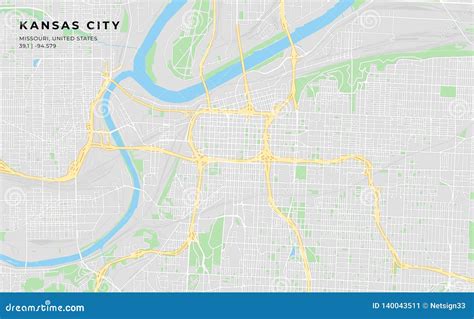 Printable Kansas City Street Map