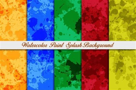 Paint Splatter Backgrounds and Textures for Creative Designs