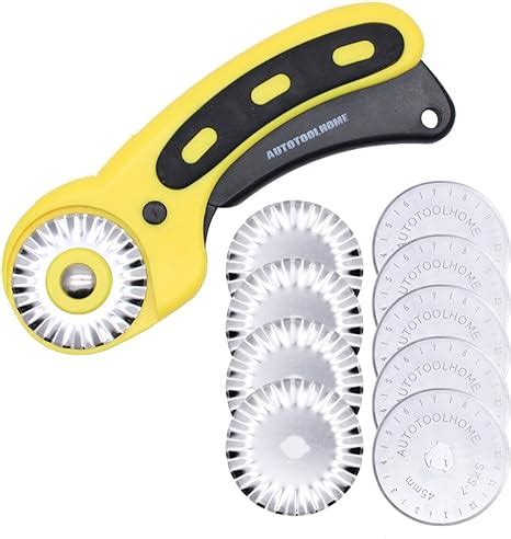 Amazon Autotoolhome Mm Wavy Rotary Cutter Pc Pinking Circular