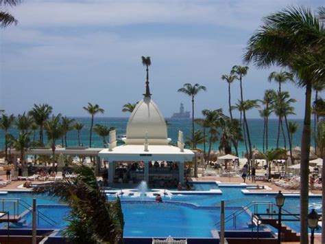 View From Main Building Toward Beach Picture Of Hotel Riu Palace Aruba Palm Eagle Beach