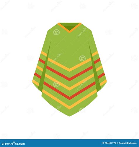 Icono De Ropa De Poncho Vectores Aislados Ilustración del Vector