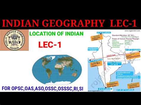 Indian Geography Lec For Opsc Oas Aso Ossc Osssc Ri Si Youtube