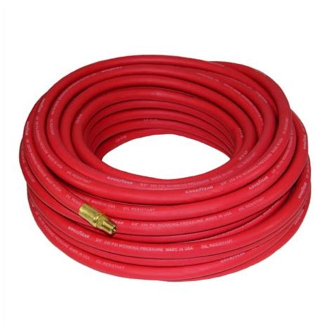 Grip Goodyear 50 Ft L X 3 8 In Dia Epdm Rubber Air Hose 250 Psi Red