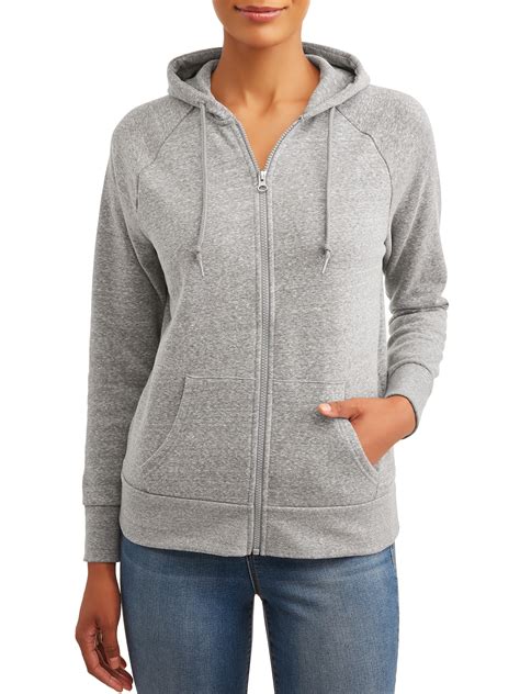 Time And Tru Womens Zip Up Hoodie Sweatshirt Gray Size M A22 Ebay