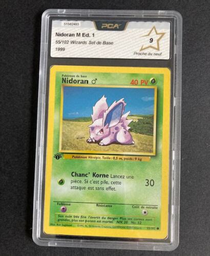 Carte Pokemon Nidoran Wizzard Set De Base Re Dition Pca Ebay