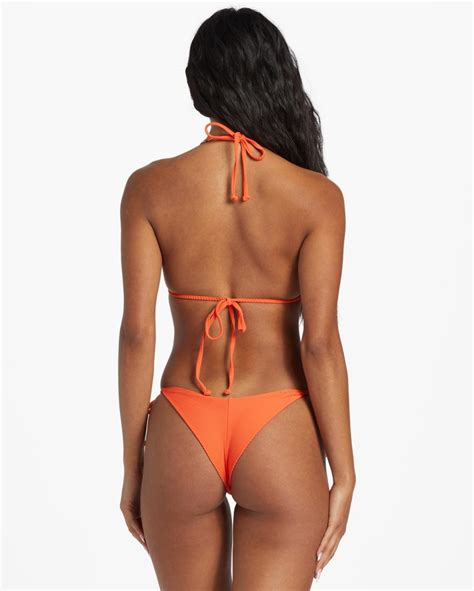 Billabong Bikini Tanlines Tie Side Mutandina Bikini Mini Coral