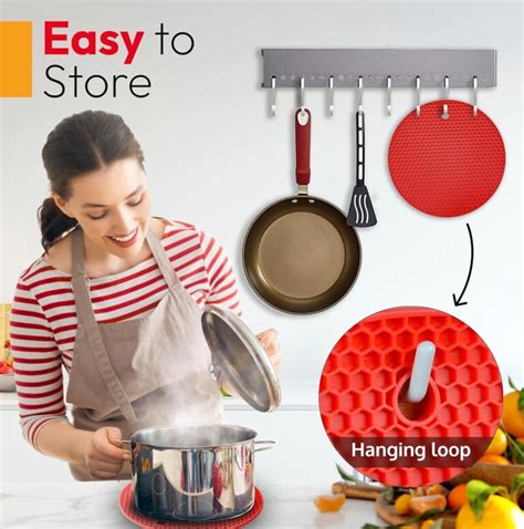 Silicone Trivet Mat Hot Pads For Kitchen ThreadNanny