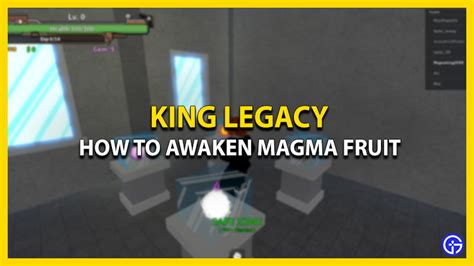 How To Awaken Magma In King Legacy (Roblox) - Gamer Tweak