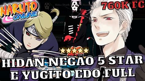 HIDAN NEGÃO 5 ESTRELAS FULL E YUGITO EDO DESPERTADA Naruto Online