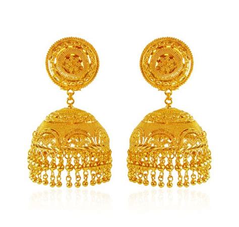 22K Gold Jhumka Designs