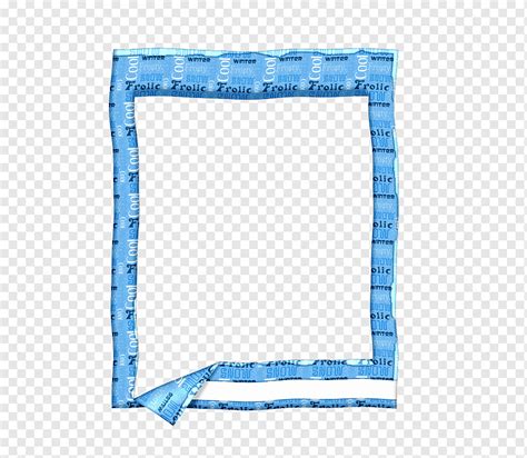 Frames Rectangle Others Blue Rectangle Picture Frame Png PNGWing