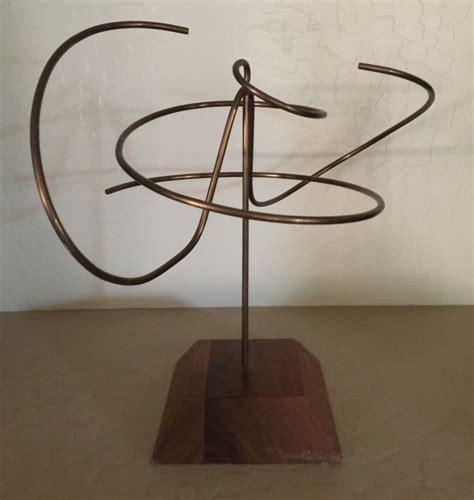 Copper Kinetic Sculpture 1976 11 In By Michael Cutler