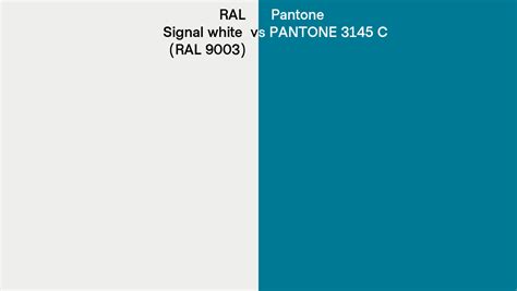 Ral Signal White Ral Vs Pantone C Side By Side Comparison