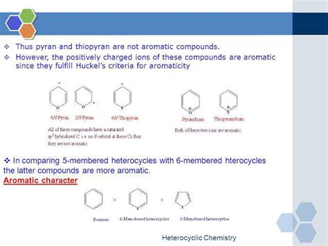 Correct Order Of Aromaticity Of Pyridine Pyrrole Thiophene Furan