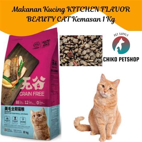 Promo Repack Kf Beauty Repack 1kg Kitchen Flavour Makanan Kucing