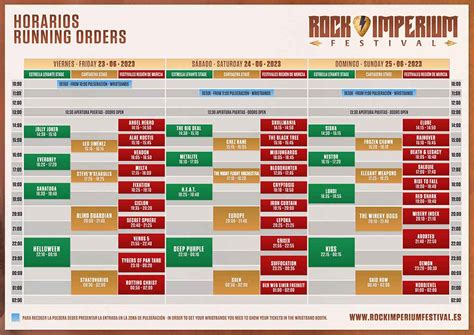 Rock Imperium Festival 2023 Horarios MetalBizarre