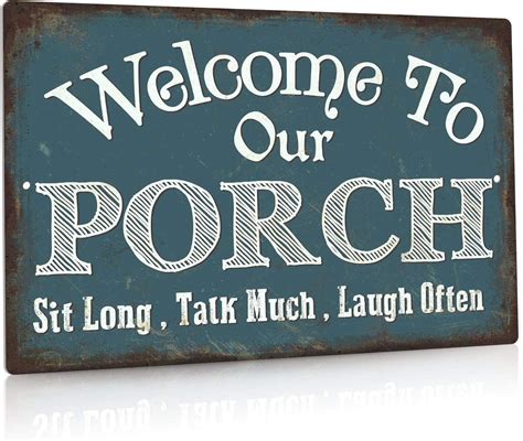 Amazon Welcome To Our Porch Signs For Front Porch Decor Farmhouse