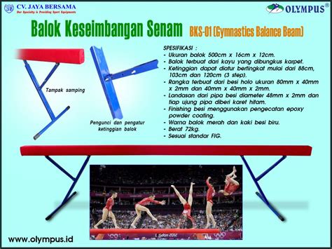 Balok Keseimbangan Senam Bks 02p Toko Peralatan Olahraga