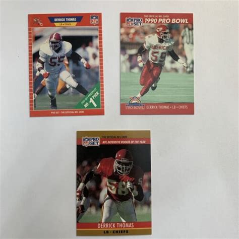 1989 Pro Set Derrick Thomas Rookie Card 498 Chiefs EBay