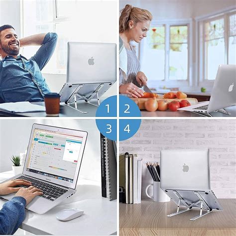 Adjustable Laptop Stand Portable Aluminum Laptop Riser Laptop Holder