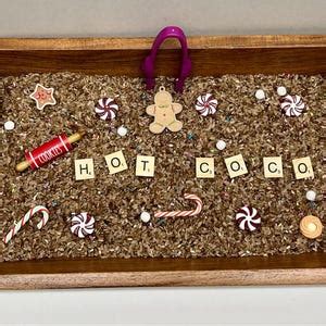 Hot Cocoa Themed Sensory Kit Creativity Hands On Exploration Play Quiet Time Bin Calming