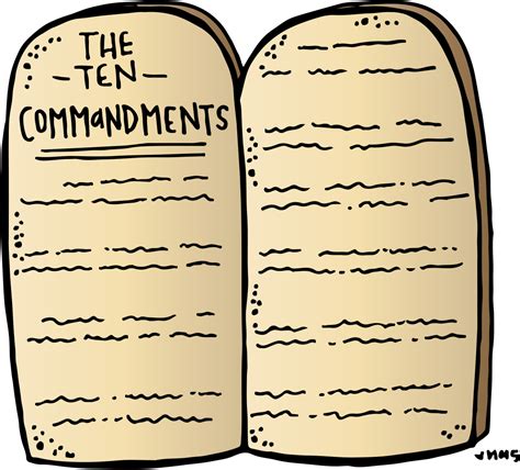 Blank Ten Commandments Clip Art