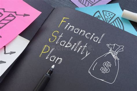 Financial Stability Plan FSP Is Shown On The Business Photo Using The