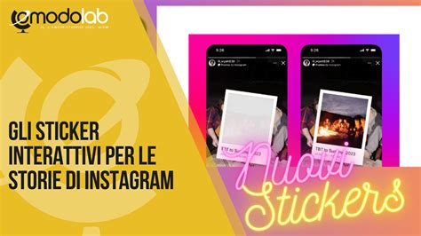 Sticker Interattivi Per Le Storie Di Instagram Blog ComodoLab