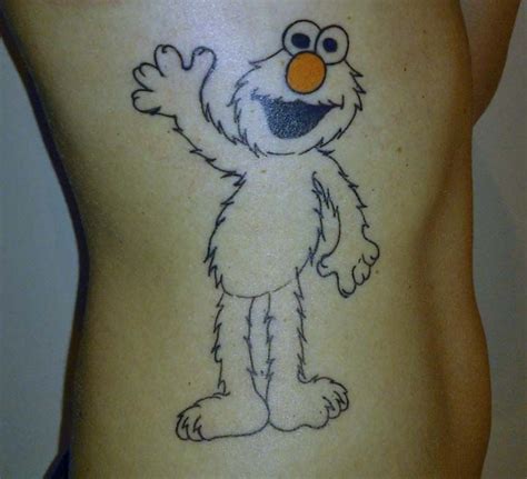 Elmo tattoo | Garden tattoos, Paw print tattoo, Elmo