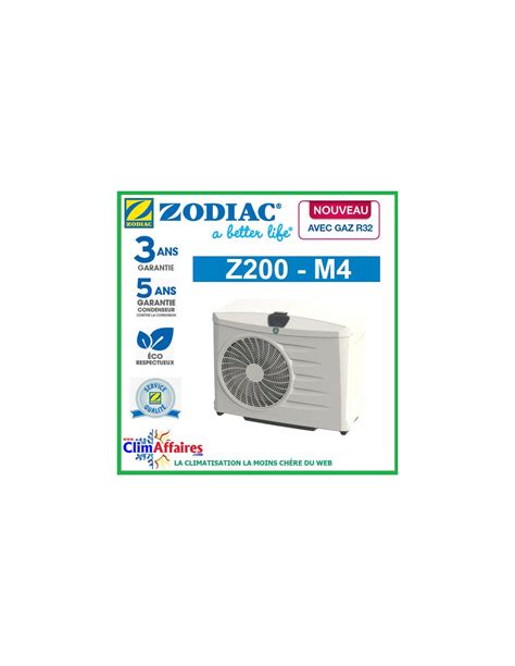 ZODIAC Z200 M4 WH000309 Pompe à chaleur piscine 11 5 kW R32