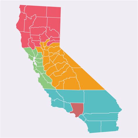 Map of California State 2859195 Vector Art at Vecteezy