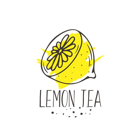 Lemon Tea Print 333601 Vector Art At Vecteezy