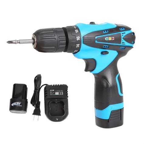 Free Shipping 12v Electric Drill Cordless Screwdriver Lithium Battery