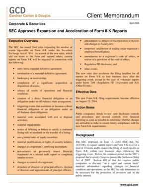 Fillable Online Sec Approves Expansion And Acceleration Of Form K