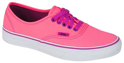 Vans Authentic Womens Shoe Neon Pink Purple For Sale At 4614413