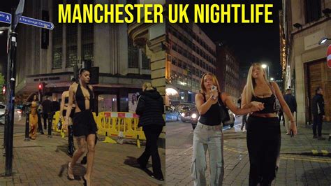 Manchester Uk Nightlife Walking Tour In K Uhd Fps Youtube